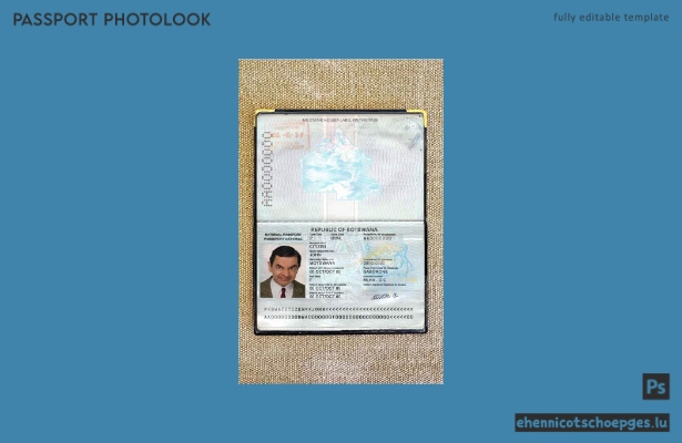 Beispielansicht für ein Passfoto aus Botswana